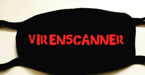 Mund- & Nasenmaske "Virenscanner"