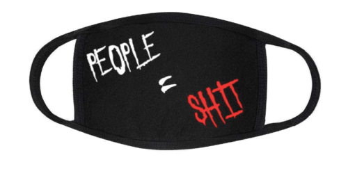 Mund- & Nasenmaske "People = Shit"
